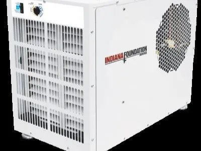 dehumidifier with the Indiana Foundation Service logo