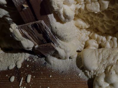 spray foam insulation in a crawl space